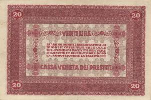 Olaszország/Velence/osztrák-magyar megszállás 1918. 20L T:II /
Italy/Austro-Hungarian occupation 19...