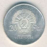 1956. 20Ft Ag "10 éves a forint / Lánchíd" T:2+