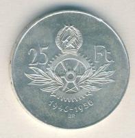 1956. 25Ft Ag "10 éves a forint / Parlament" T:2