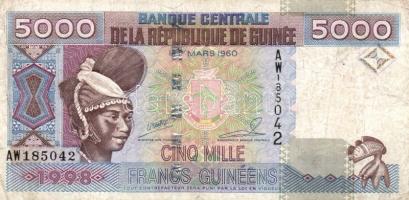 Guinea 1998. 5000Fr T:III+ / Guinea 1998. 5000 Francs C:F+