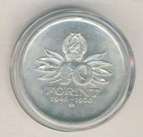 1956. 10Ft Ag "10 éves a forint / Nemzeti Múzeum" T:2+/2