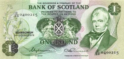 Skócia 1978. 1Ł T:I / Scotland 1978. 1 Pound C:Unc