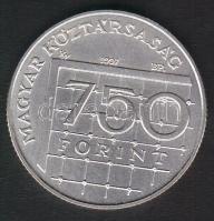 1997. 750Ft Ag "Labdarúgó VB" T:BU Csak 3000db!