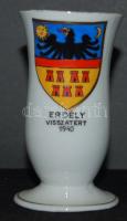 Erdély címerével és "Erdély Visszatért 1940" felirattal ellátott porcelán váza / Chinaware vase 9cm