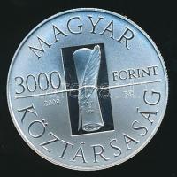 2009. 3000Ft Ag "Kazinczy Ferenc" T:PP Tanúsítvánnyal!