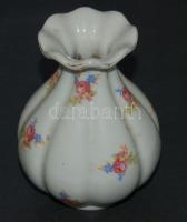 Apró virágokkal díszített Zsolnay porcelán váza / Zsolnay chinaware vase 12cm