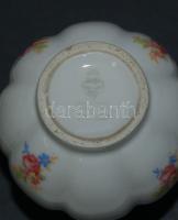 Apró virágokkal díszített Zsolnay porcelán váza / Zsolnay chinaware vase 12cm