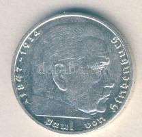 Német 3. Birodalom 1939A 2M Ag "Hindenburg" T:2 / 
German Third Reich 1939A 2 Marks Ag &q...