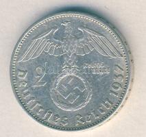 Német 3. Birodalom 1937A 2M Ag "Hindenburg" T:2 /  German Third Reich 1937A 2 Marks Ag "Hindenburg" C:XF