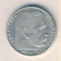Német 3. Birodalom 1938B 2M Ag "Hindenburg" T:2 / 
German Third Reich 1938B 2 Marks Ag &q...