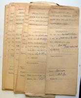 cca 1920-1950 Hatalmas, több száz darabos okmány hagyaték tétel, főként házassági anyakönyvi kivonat...