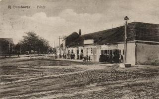 Újdombóvár Főtér Burger Ödön üzletével