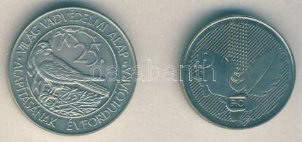 1985. 20Ft "FAO" T:BU + 1988. 50Ft "Világ Vadvédelmi Alap II." T:BU