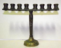 Kis réz 8 ágú gyertyatartó 13cm magas