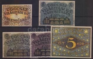 Nagyszőllős 1919. "Ugocsai Világítási Rt." 50f, 1K, 2K, 3K, 5K T:I