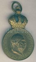 1890-. "Signum Laudis" Bronz Katonai Érdemérem szalag nélkül T:2 kis ph