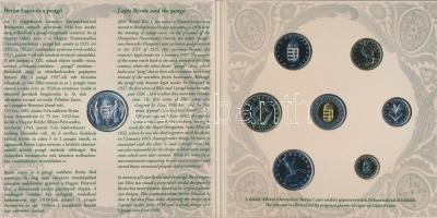 2007. 1Ft-100Ft 8klf db, szettben, benne "Berán Lajos és a pengő" Ag (999) emlékérem T:BU ...