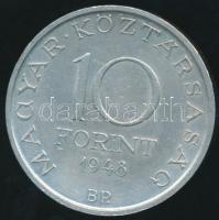 1948. 10Ft Ag "Széchenyi" T:2+ apró ph