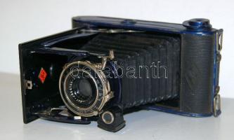 Régi Agfa márkájú Billy Record típusú kinyitható fényképezőgép