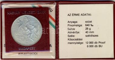 1984. 500Ft Ag "Sarajevoi Téli Olimpia" T:BU Csak 8000db! Eredeti tokban, tanúsítvánnyal!