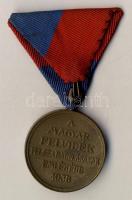 1938. "Felvidék felszabadítása - II. Rákóczi Ferenc" Br emlékmedál mellszalaggal T:2+