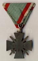 1941. Tűzkereszt kitüntetés I. fokozat, eredeti mellszalaggal, bronzolt hadifém T:2