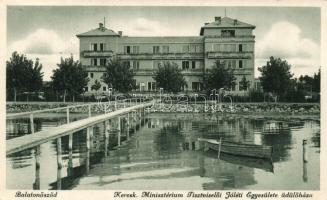 Balatonőszöd Kereskedelmi Minisztérium Tisztviselői Jóléti Egyesületének üdülőháza