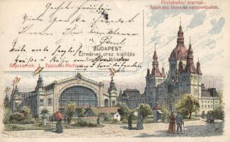 1898 Budapest Ezredéves Kiállítás Gépcsarnok Ga.