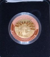 Ausztrália 2001. 10$ Ag "II. Erzsébet / Millenium" aranyozva, dísztokban, tanúsítvánnyal (...