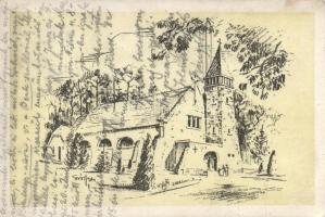 Balatonfenyves Katolikus templom tervrajz