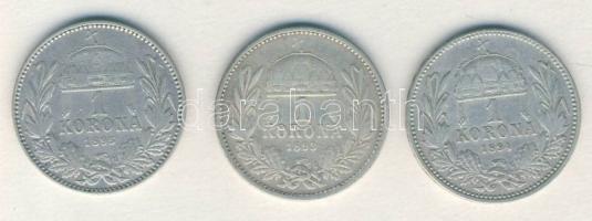 1893-95. 1K Ag (3x) T:2-