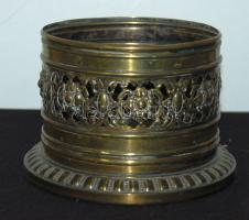 Dekoratív réz edénytartó d:10cm