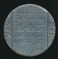 1942. 1938-as 5P Ag érme hátlapja gravírozott szöveggel ellátva T:2