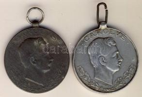 Ausztria 1918. "Laeso Militi - Károly" hadiérem Alumínium másolattal T:3 / 
Austria 1918....