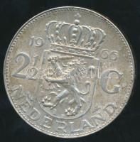 Hollandia 1966. 2 1/2G Ag "Julianna" T:2 /
Netherlands 1966. 2 1/2 Gulden Ag "Julian...