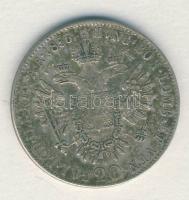 Ausztria/magyar verdejel 1856B 20Kr Ag "Ferenc József" T:2 patina