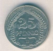 Német Birodalom/Császárság 1909D 25Pf T:2 / German Empire 1909D 25 Pfennig C:XF