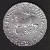 Német Birodalom/Weimari Köztársaság/Vesztfália 1921. 50Pf Alu T:2 /
Germany/Weimar Republic/Westpha...