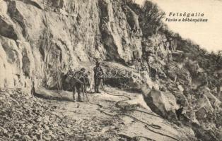 Felsőgalla kőbánya fúrómunkálatok