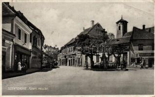 Szentendre Fő tér Szávits Sándor kereskedésével (EB)