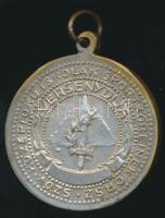 1930. "Középfokú Iskolák Sportköreinek Orsz. Szöv. Versenydíja" köriratú fém érem T:2