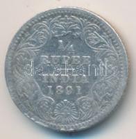 Brit-India 1891. 1/4R Ag "Viktória" T:2- /
India-British 1891. 1/4 Rupee Ag "Victori...