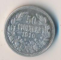 Bulgária 1910. 50s Ag T:2 /
Bulgaria 1910. 50 Stotinki Ag C:XF