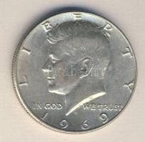 USA 1969. 1/2$ Ag "Kennedy" T:2 /
USA 1969. 1/2 Dollar Ag "Kennedy" C:XF