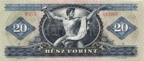 1969. 20Ft (5x) színváltozatok is köztük T:II