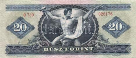 1969. 20Ft (5x) színváltozatok is köztük T:II