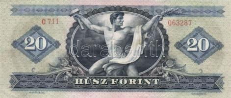 1969. 20Ft (5x) színváltozatok is köztük T:II