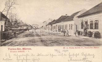 Turócszentmárton main street (EB)