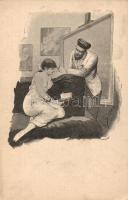 4 db századfordulós erotikus képeslap