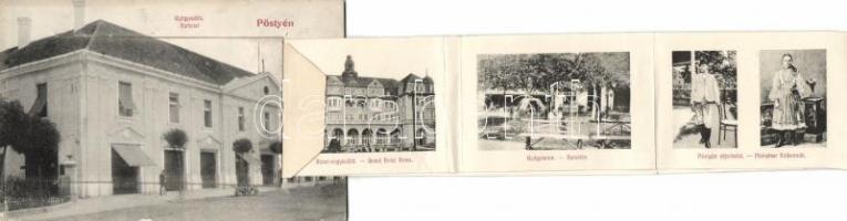 Pöstyén hotel leporellocard (with railway station)